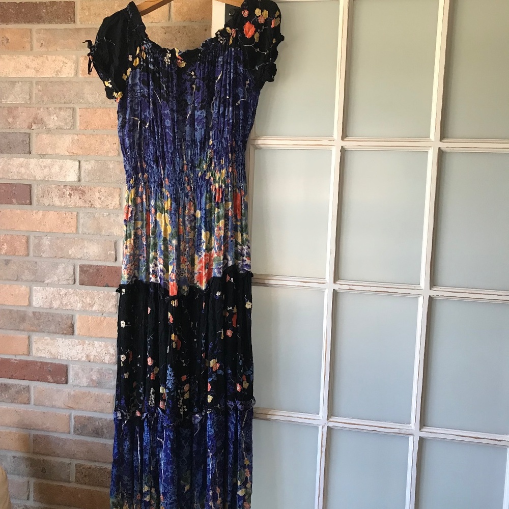 Yaya multi-color maxi dress